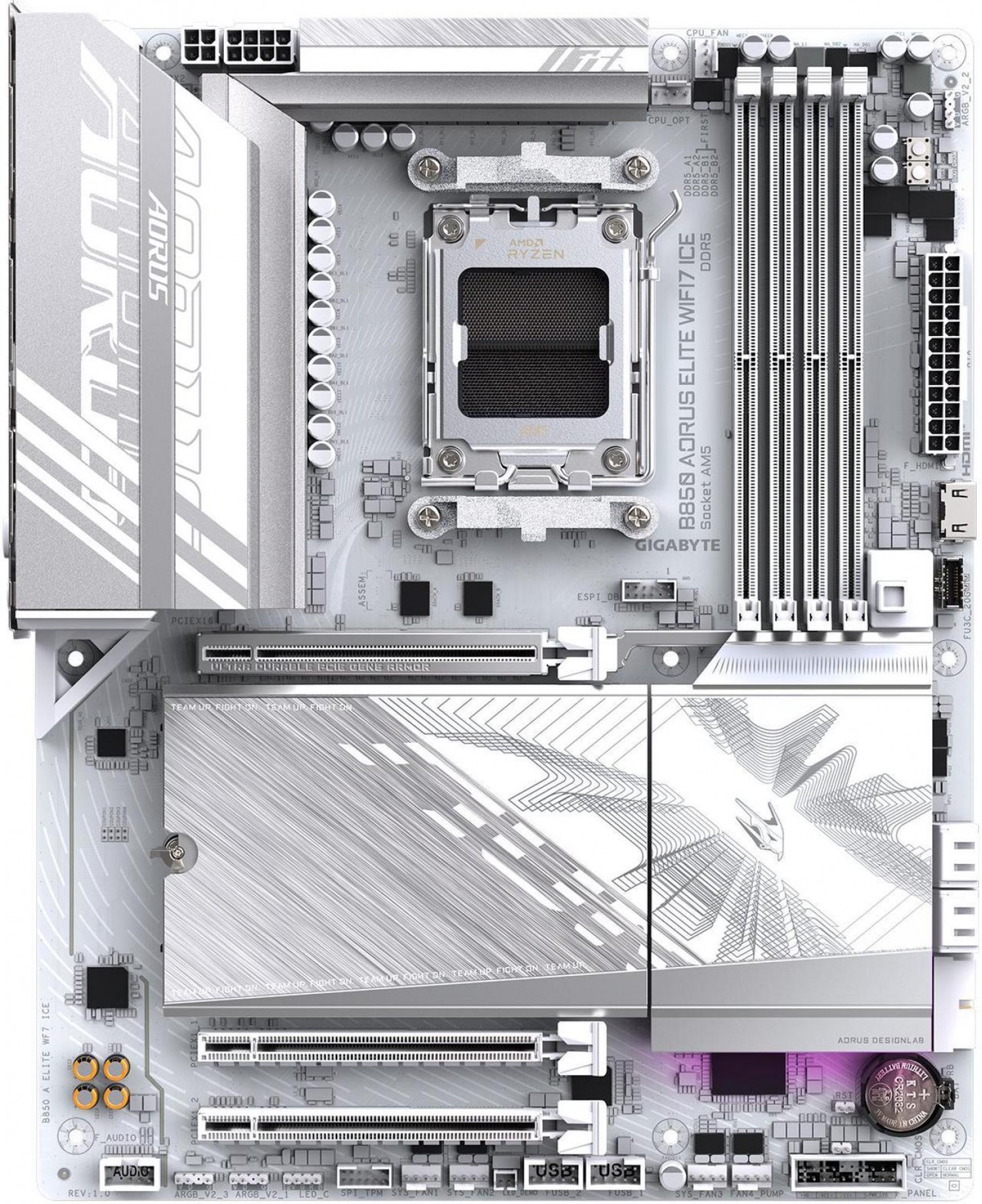 motherboard_gigabyte_am5_b850_aorus_elite_wf7_ice - Imagen completa 4