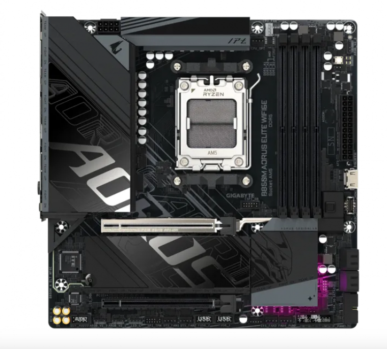motherboard_gigabyte_am5_b850m_aorus_elite_wf6e - Imagen 3
