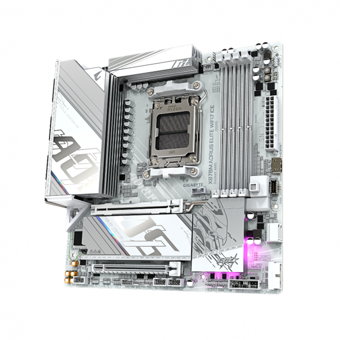 motherboard_gigabyte_am5_x870m_aorus_elite_wf7_ice - Imagen 3