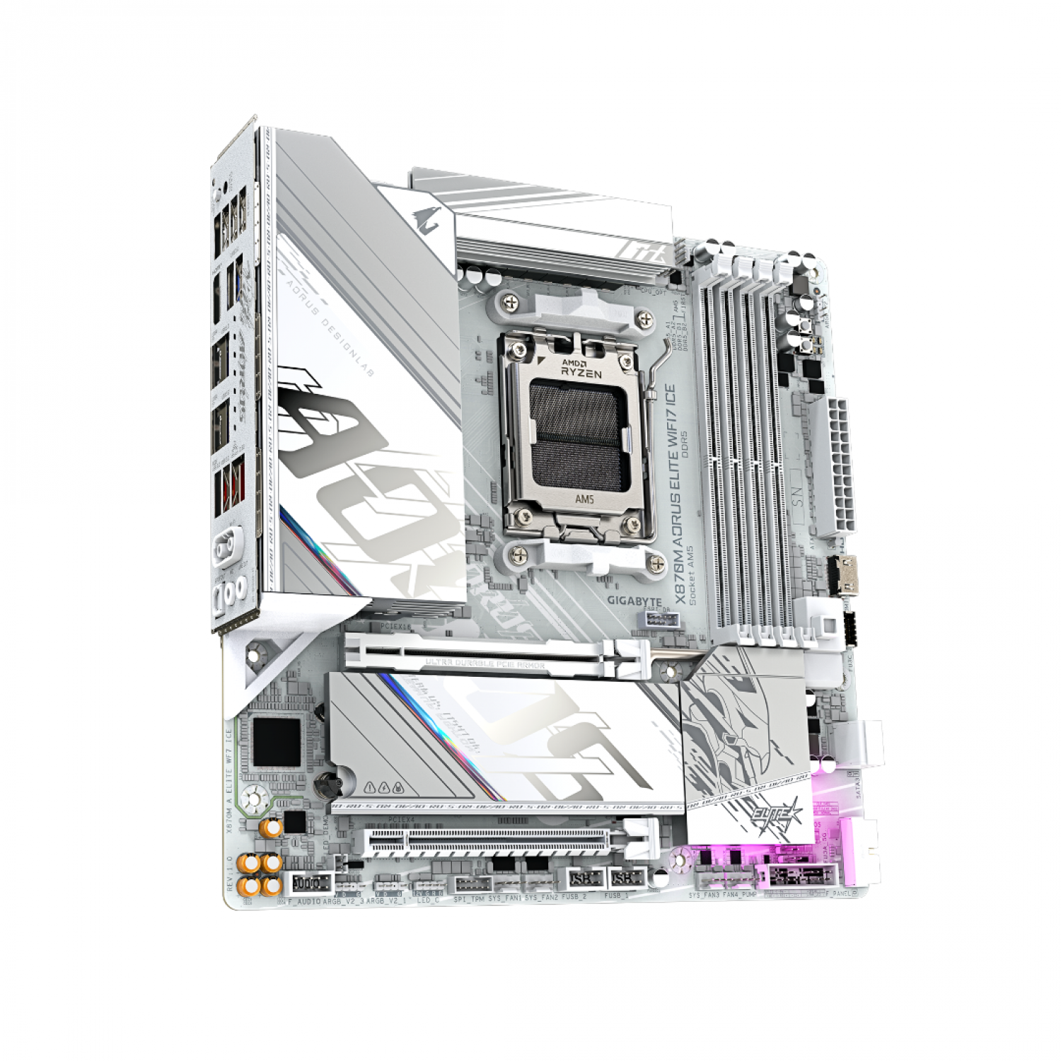 motherboard_gigabyte_am5_x870m_aorus_elite_wf7_ice - Imagen completa 4