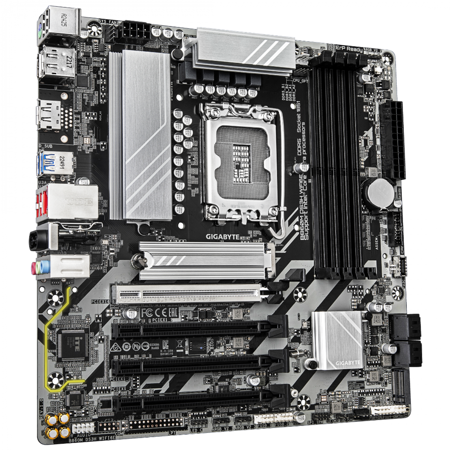 motherboard_gigabyte_lga_1851_b860m_ds3h_wifi6e - Imagen completa 3