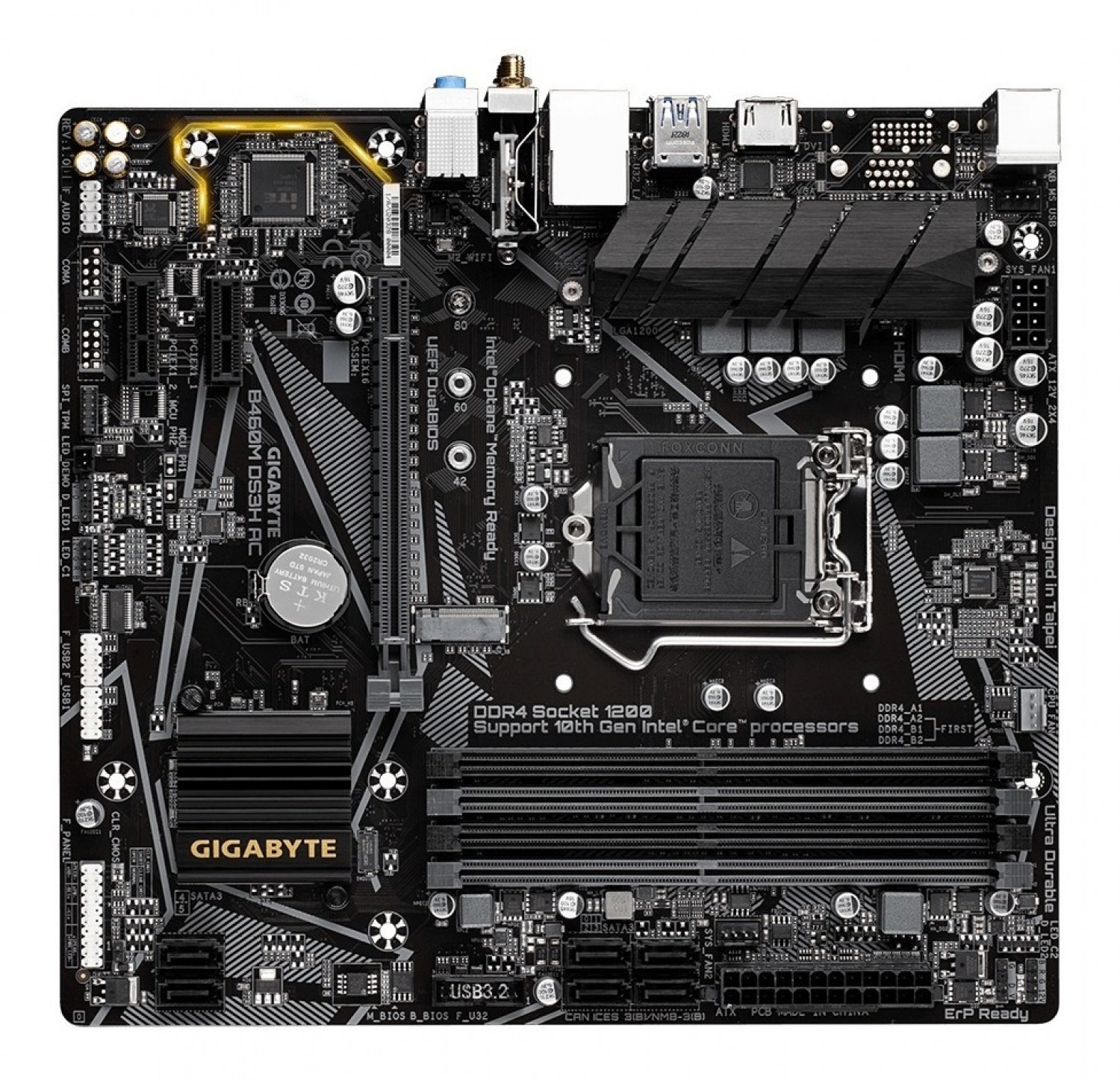 motherboard_gigabyte_lga1200_b460m_ds3h_ac - Imagen completa 3