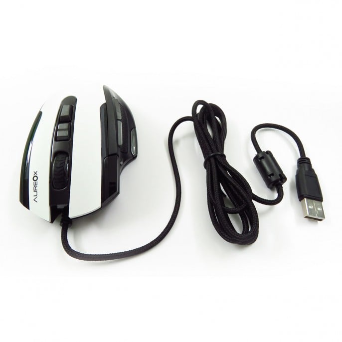 mouse_aureox_lasersight_white_gaming_gm400w_ - Imagen 2