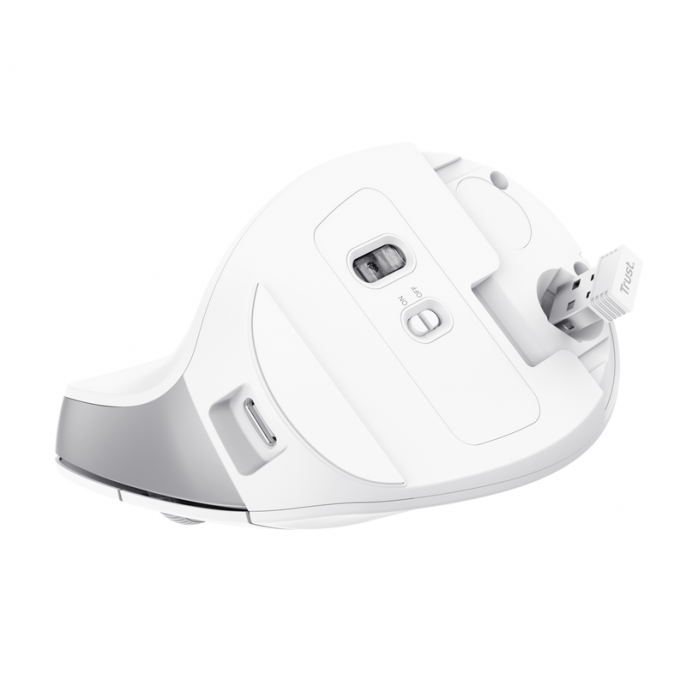 mouse_gamer_trust_bayo_ii_ergo_wireless_white - Imagen 2