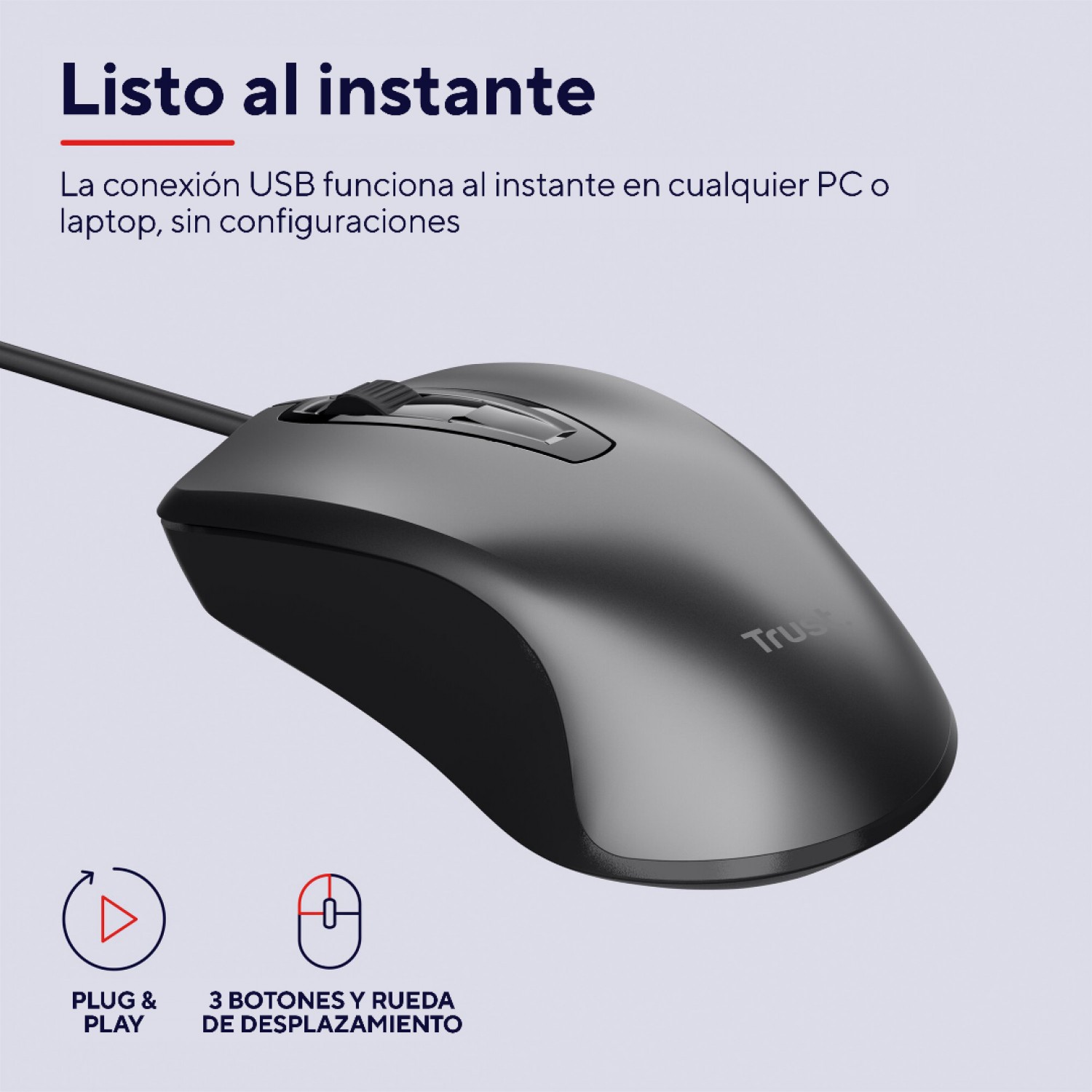 mouse_trust_carve_con_cable_usb_para_oficina_negro - Imagen completa 2