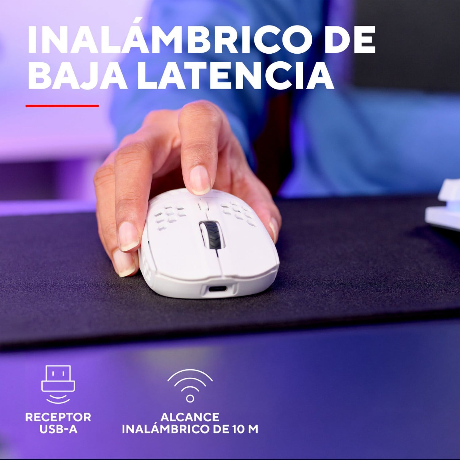mouse_trust_helox_gaming_wireless_liviano_white_gxt929w - Imagen completa 4