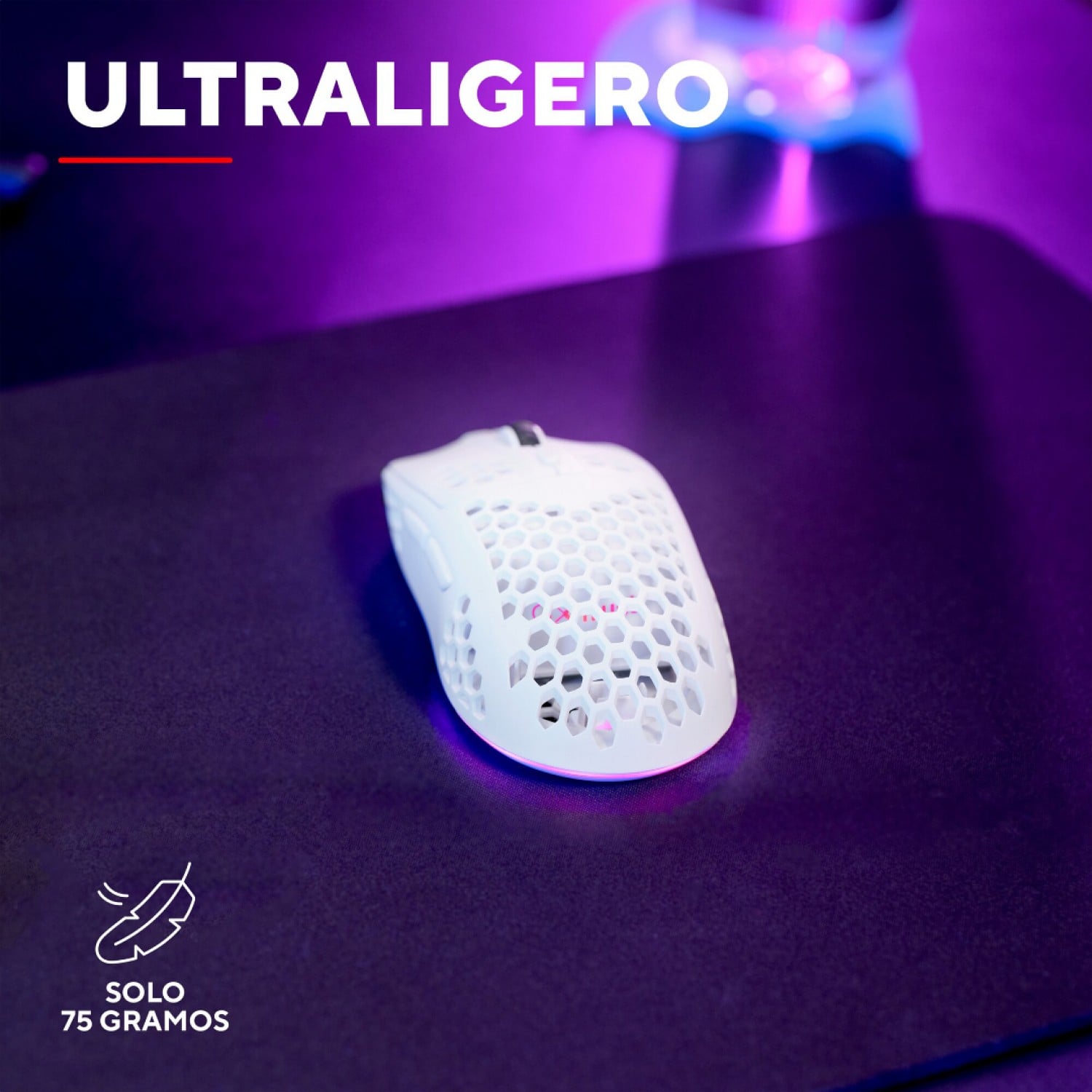 mouse_trust_helox_gaming_wireless_liviano_white_gxt929w - Imagen completa 5