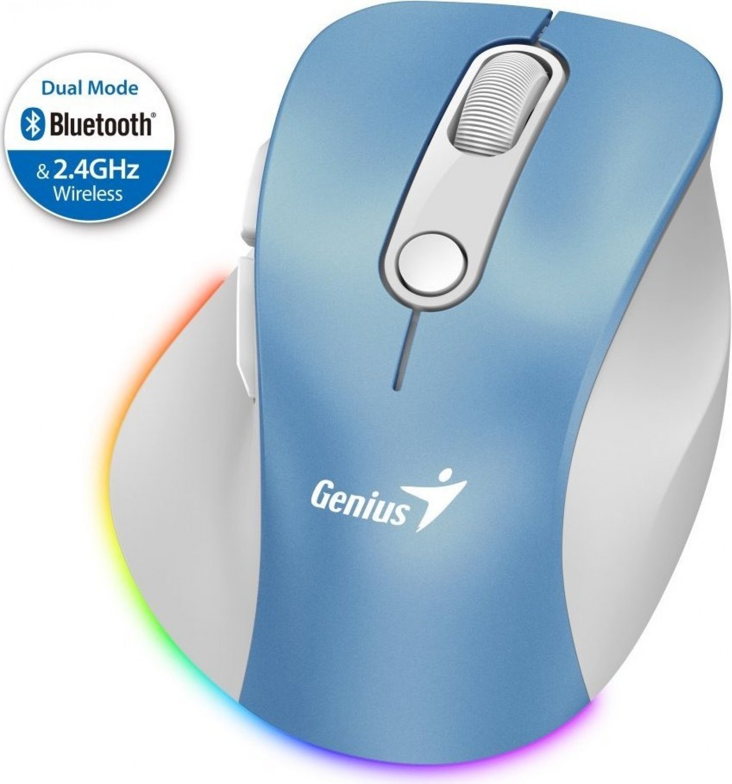 mouse_wireless_mini_genius_ergo_9000s_pro_recargable_blue - Imagen completa 6