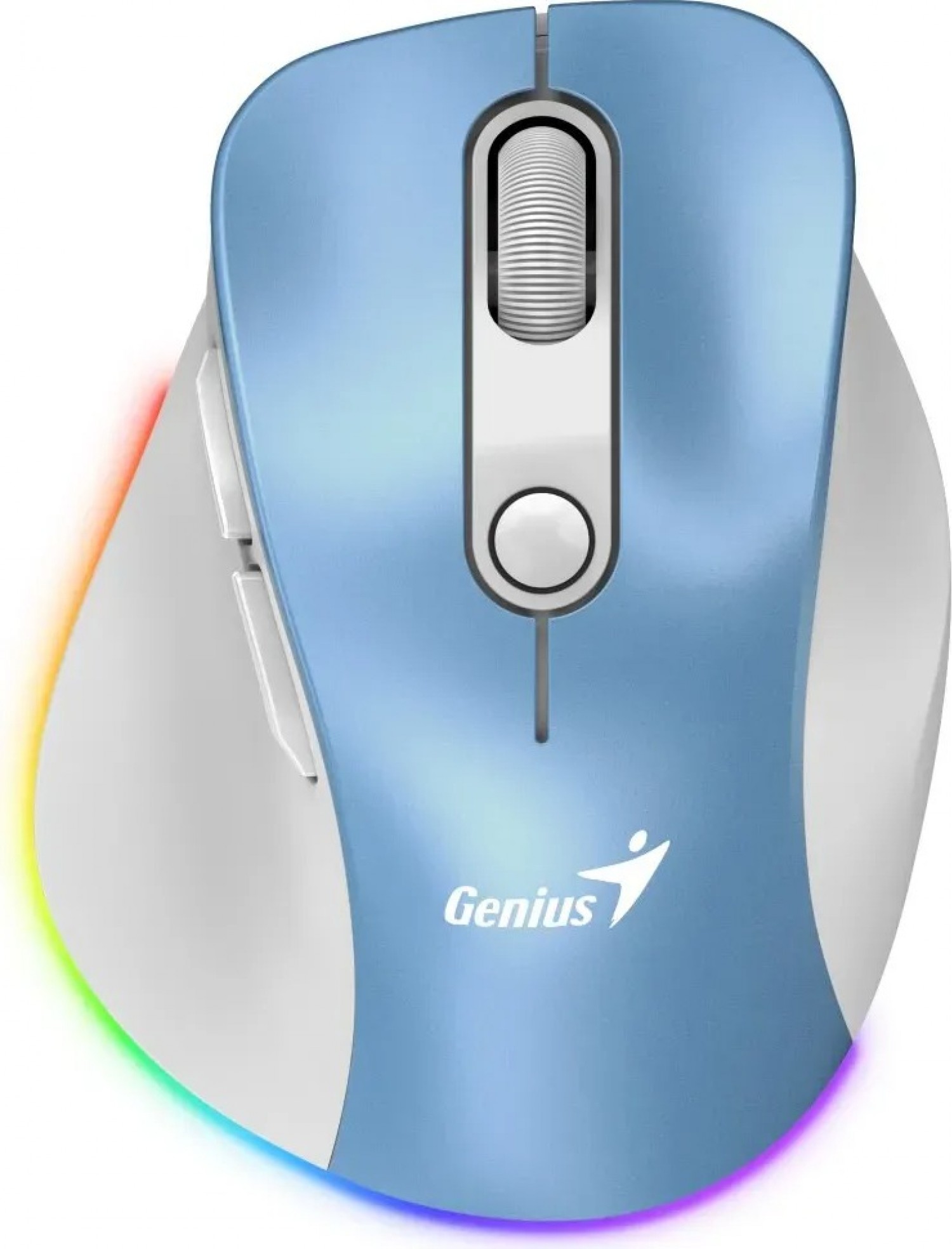 mouse_wireless_mini_genius_ergo_9000s_pro_recargable_blue - Imagen completa 5