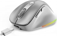 mouse_wireless_mini_genius_ergo_9000s_pro_recargable_pearl_white - Miniatura 4