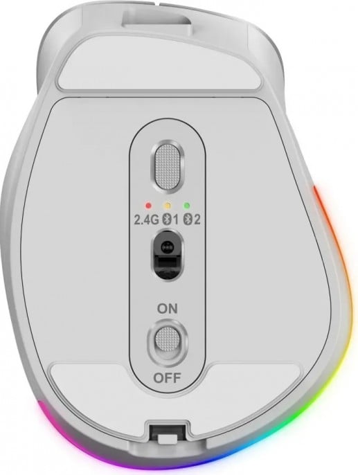mouse_wireless_mini_genius_ergo_9000s_pro_recargable_pearl_white - Imagen 3