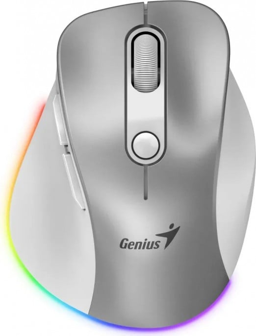 mouse_wireless_mini_genius_ergo_9000s_pro_recargable_pearl_white - Imagen 2