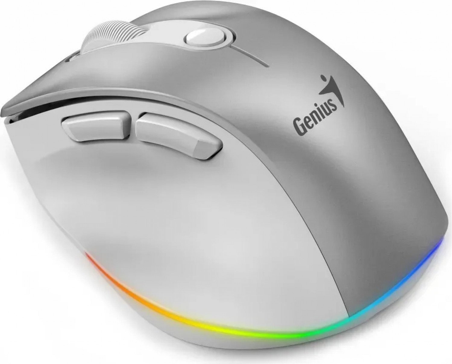 mouse_wireless_mini_genius_ergo_9000s_pro_recargable_silver - Imagen completa 6