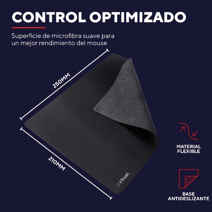 mousepad_gamer_gxtrust_752_optimizado_y_antideslizante_negro - Imagen 5