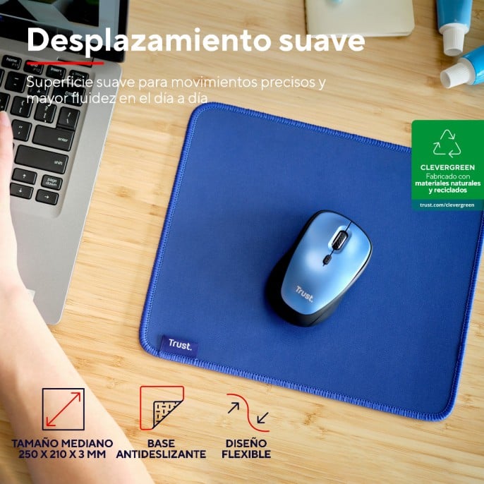 mousepad_trust_boye_ecologico_resistente_y_antideslizante_azul - Imagen 2