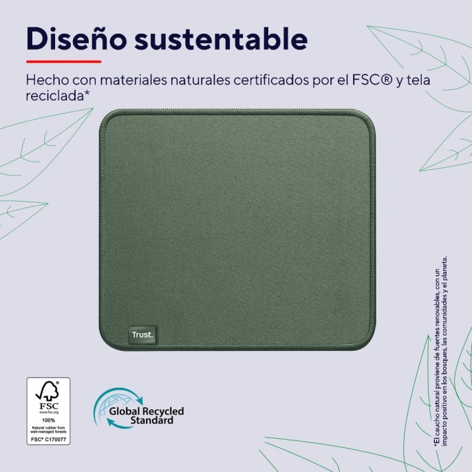 mousepad_trust_boye_ecologico_resistente_y_antideslizante_verde - Imagen 3