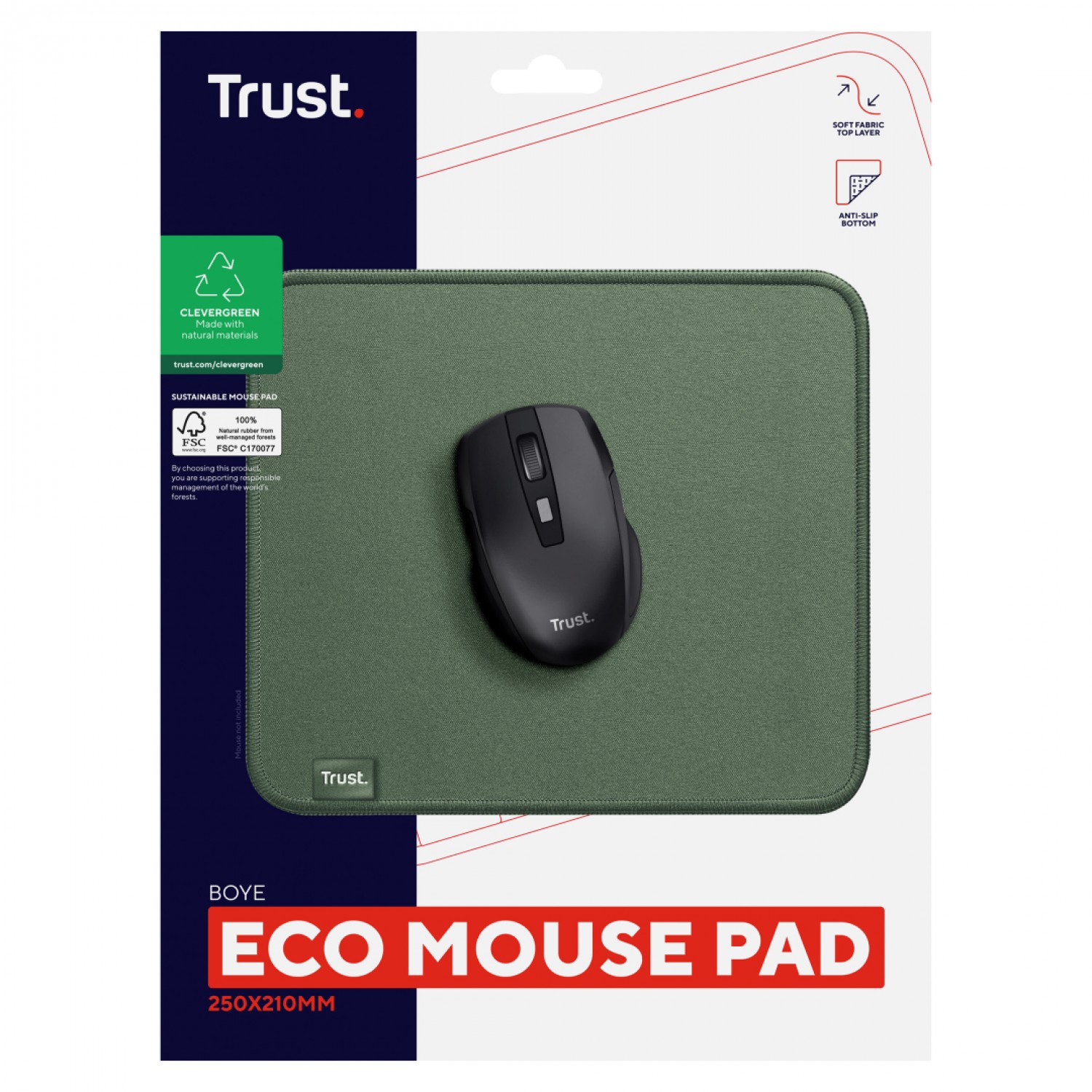 mousepad_trust_boye_ecologico_resistente_y_antideslizante_verde - Imagen completa 7
