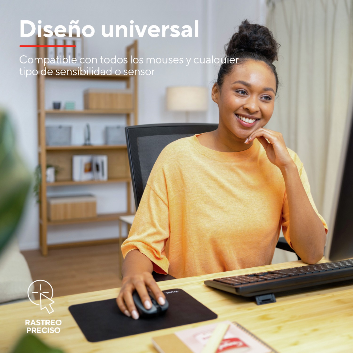 mousepad_trust_m_con_superficie_optimizada_y_base_antideslizante_negro - Imagen completa 3