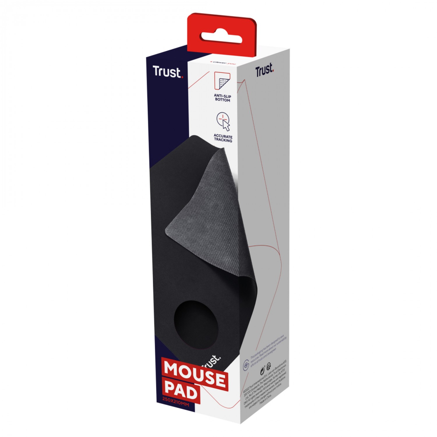 mousepad_trust_m_con_superficie_optimizada_y_base_antideslizante_negro - Imagen completa 4