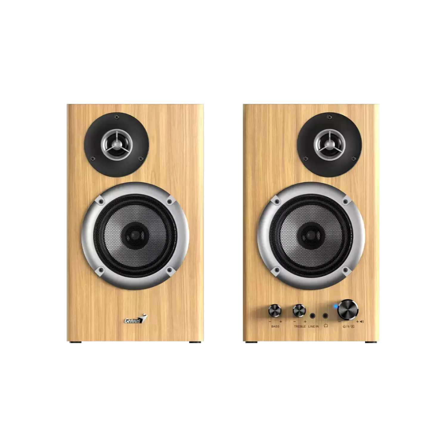 parlante_bluetooth_genius_sp_hf1812bt_50w_pine_wood - Imagen completa 1