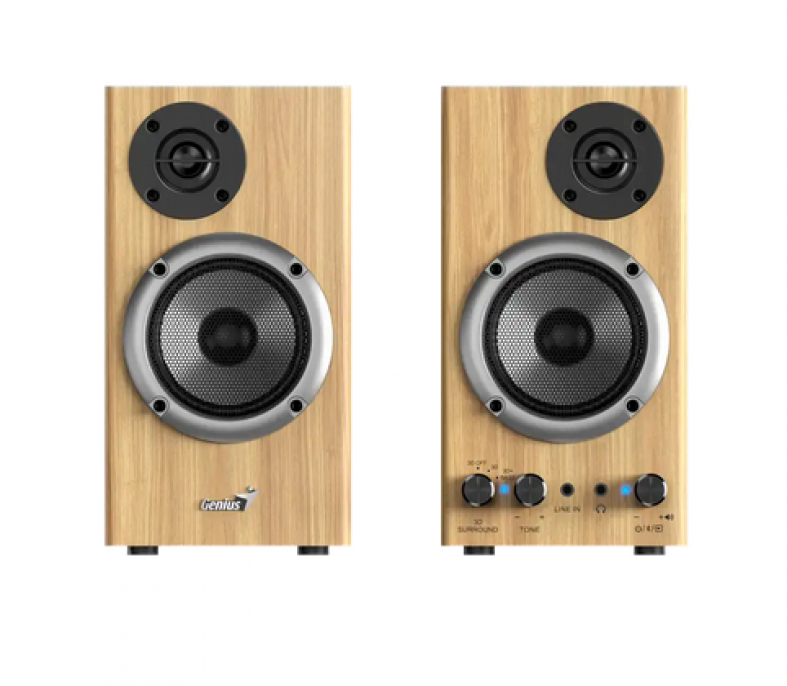 parlante_bluetooth_genius_sp_hf520bt_pine_wood - Imagen 2