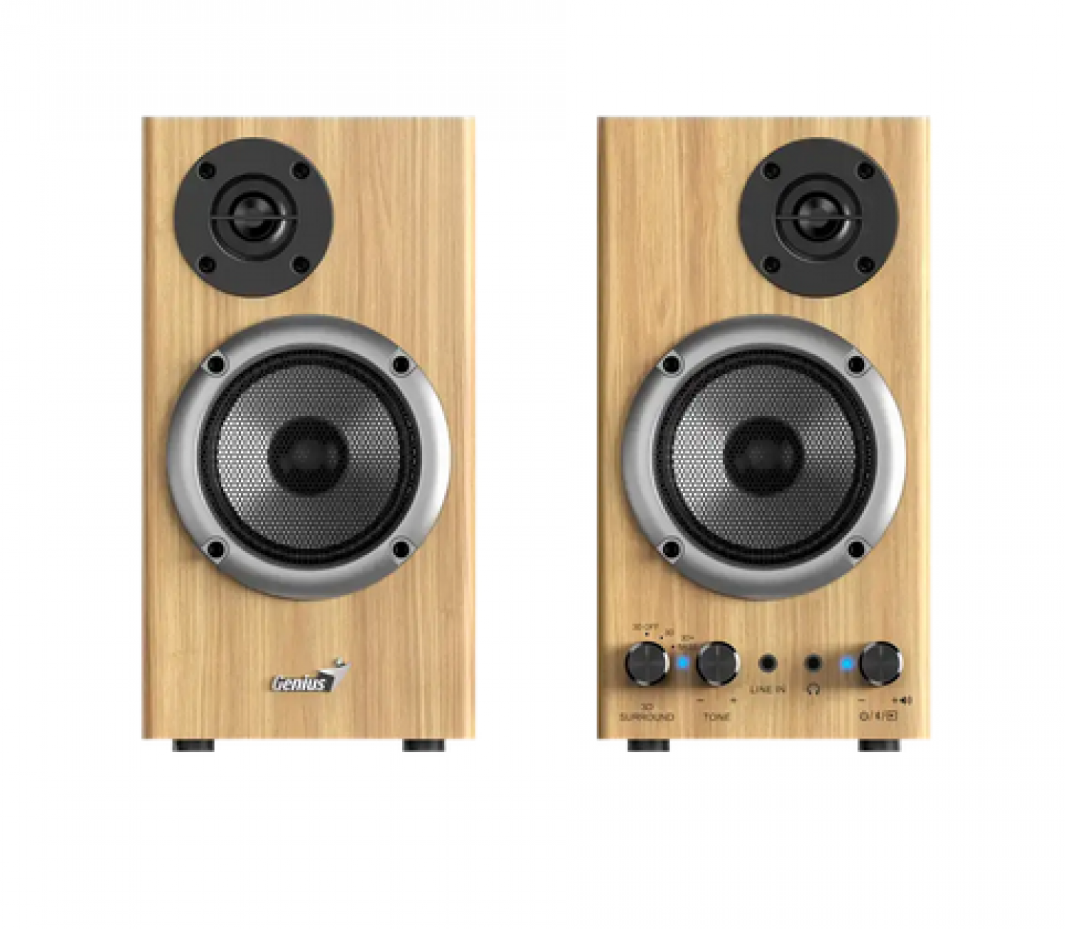 parlante_bluetooth_genius_sp_hf520bt_pine_wood - Imagen completa 2