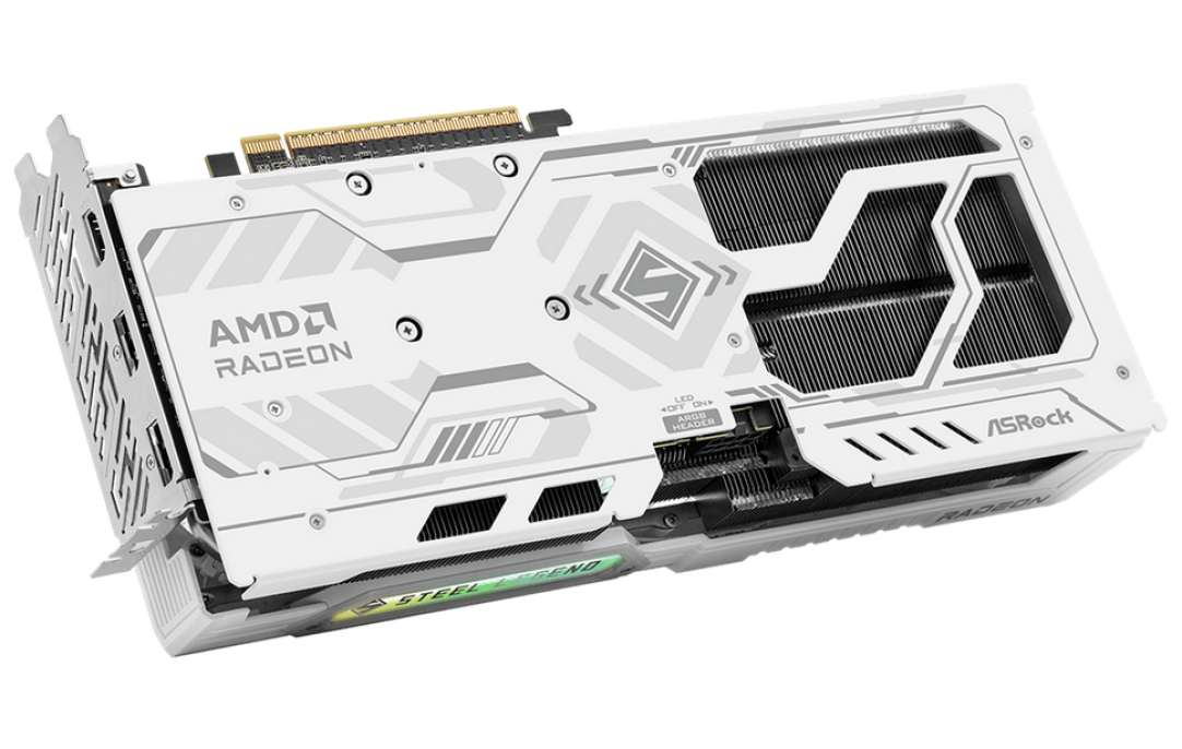 placa_de_video_asrock_rx9060xt_8gb_oc_steel_legend_white - Imagen 2