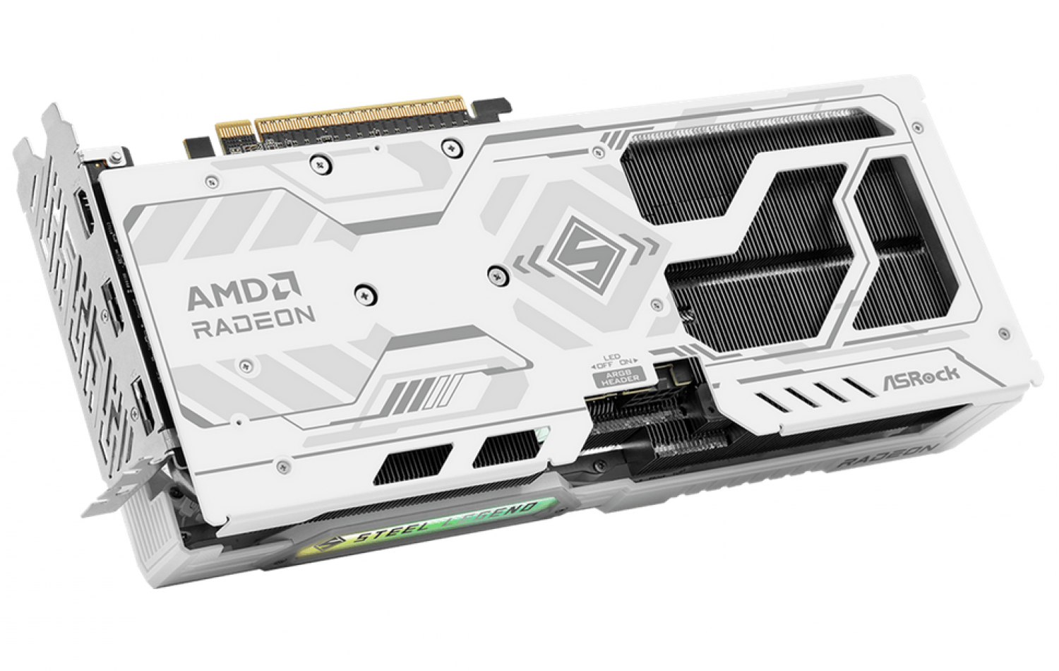 placa_de_video_asrock_rx9060xt_8gb_oc_steel_legend_white - Imagen completa 2