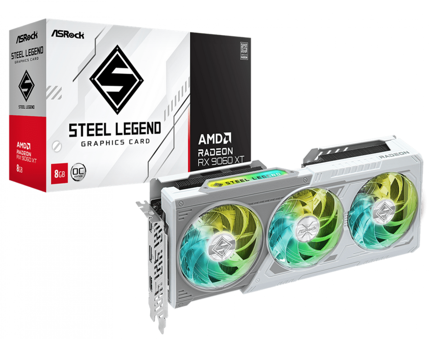 placa_de_video_asrock_rx9060xt_8gb_oc_steel_legend_white - Imagen completa 1