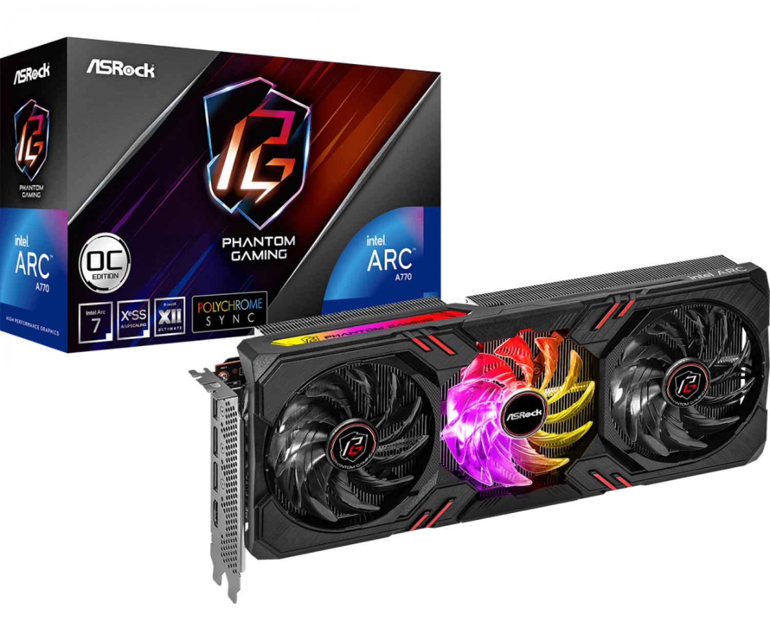placa_de_video_intel_arc_a770_16gb_asrock_phantom_gaming - Imagen completa 1