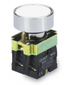 pulsador_de_cuerpo_metalico_de_22_mm_blanco_con_contacto_na - Miniatura 1