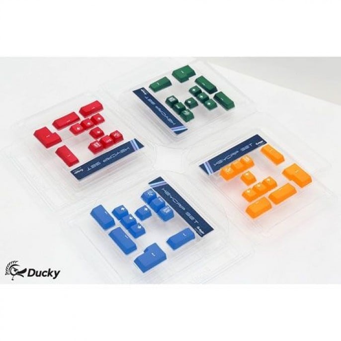 set_11_teclas_ducky_red_pbt_double_shot_keycap - Imagen 4