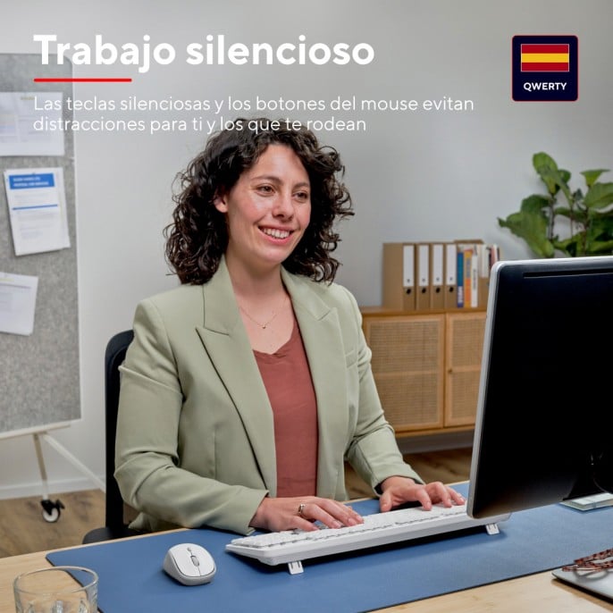 set_inalambrico_trust_ody_ii_teclado_resistente___mouse_silencioso_blanco - Imagen 2