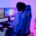 silla_gamer_gxtrust_714b_ruya_ergonomica_y_transpirable_con_apoyo_3d_azul - Miniatura 7