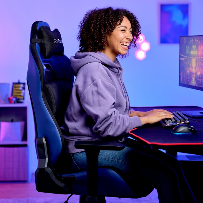 silla_gamer_gxtrust_714b_ruya_ergonomica_y_transpirable_con_apoyo_3d_azul - Imagen 4