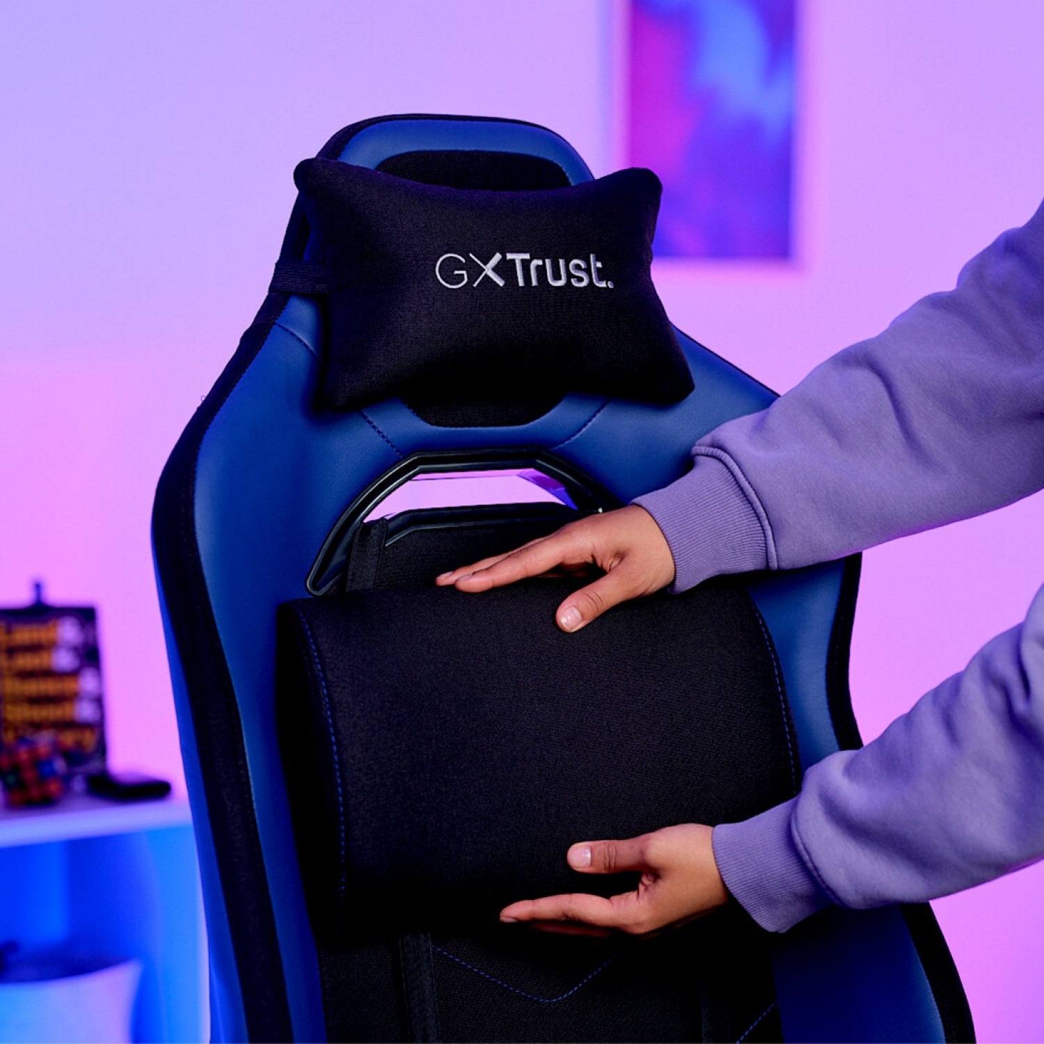silla_gamer_gxtrust_714b_ruya_ergonomica_y_transpirable_con_apoyo_3d_azul - Imagen completa 5
