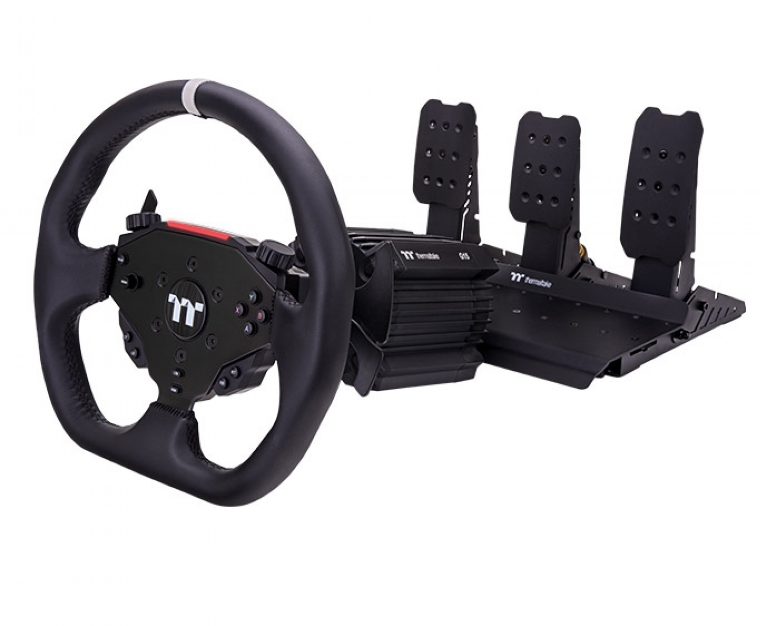simulador_thermaltake_bundle_g15_volante_pedalera_triple_drive_racing_15nm_16bits - Imagen completa 1