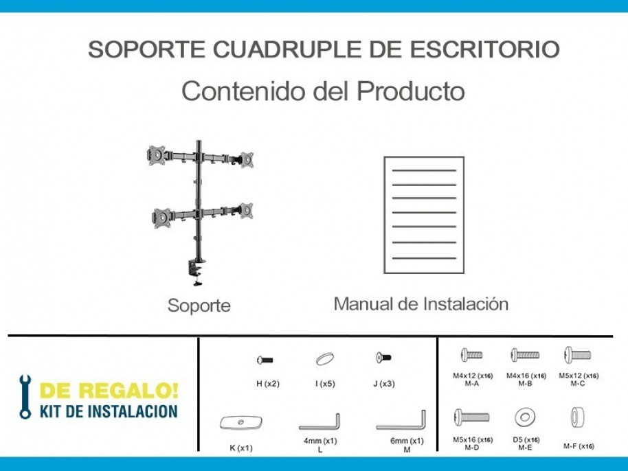 soporte_de_escritorio_cuadruple_intelaid_13_27_carga_maxima_32kg_it_db4e - Imagen 4