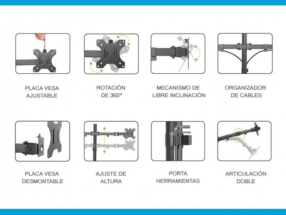 soporte_de_escritorio_cuadruple_intelaid_13_27_carga_maxima_32kg_it_db4e - Imagen 2