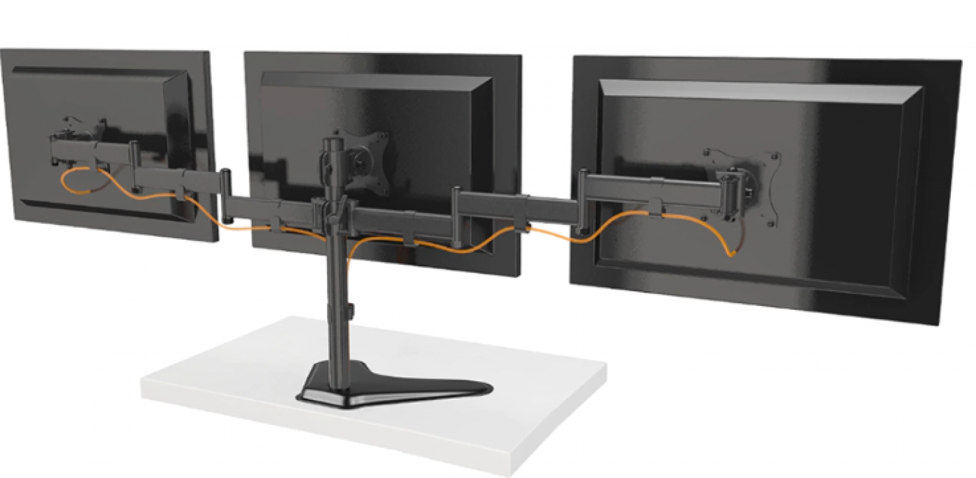 soporte_intelai_triple_escritorio_con_base_13_27_max_24kg - Imagen 3