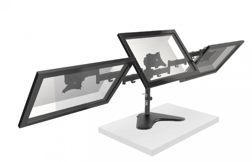 soporte_intelai_triple_escritorio_con_base_13_27_max_24kg - Imagen 2