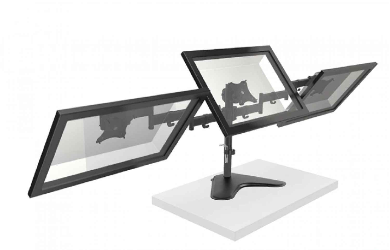 soporte_intelai_triple_escritorio_con_base_13_27_max_24kg - Imagen completa 2