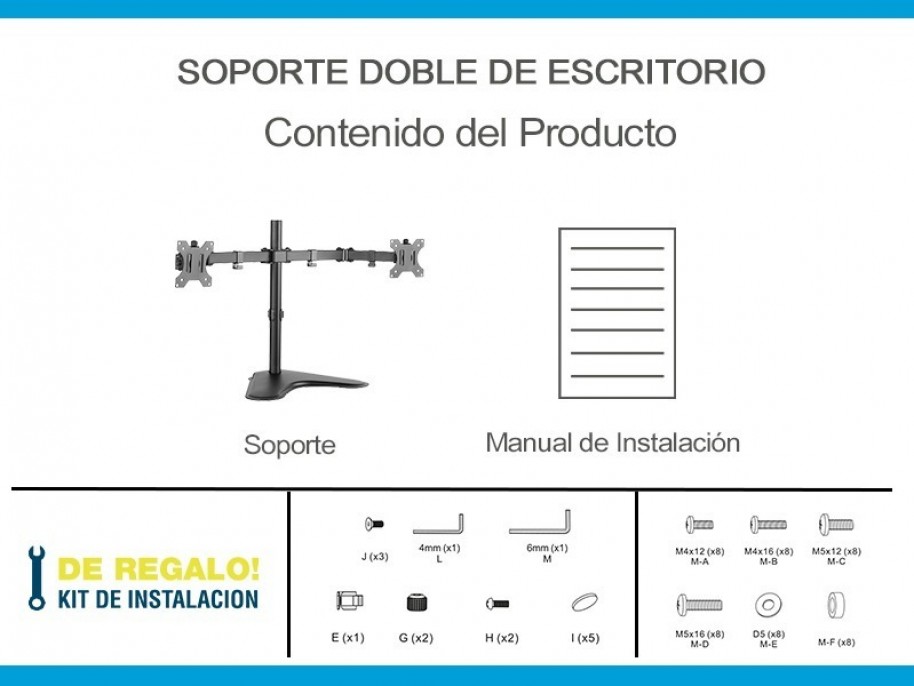 soporte_intelaid_de_escritorio_doble_monitor_con_base_13_32_max_8kg_it_db88vd - Imagen 2