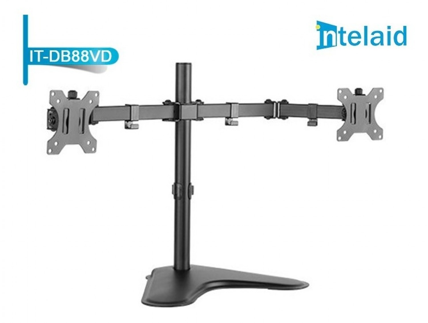 soporte_intelaid_de_escritorio_doble_monitor_con_base_13_32_max_8kg_it_db88vd - Imagen completa 1