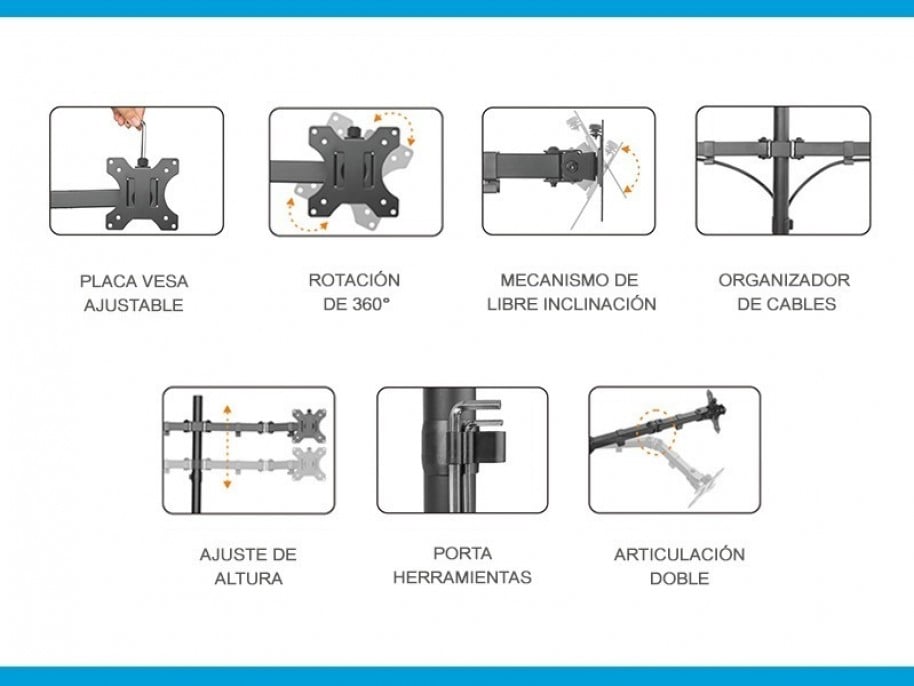soporte_intelaid_de_escritorio_triple_13_27_vesa_100x100_it_db3e - Imagen 4