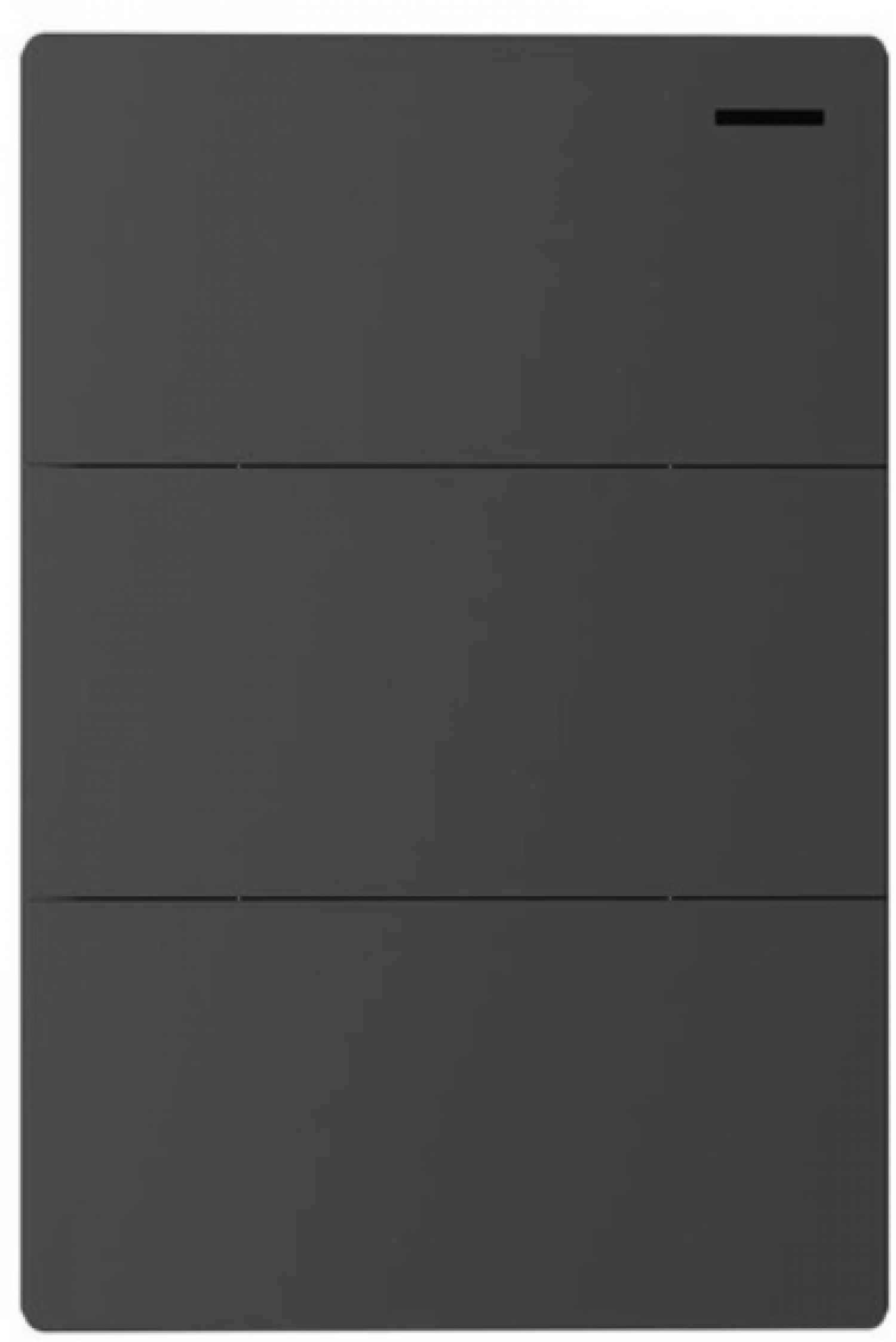 tecla_milan_negro_macroled__3_canal__2_vias__ac_250v__10a_max__bastidor_metalico - Imagen completa 1