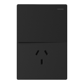 tecla_y_tomacorriente_milan_negro_macroled__1_canal__ac_250v__10a_max__bastidor_metalico - Miniatura 1