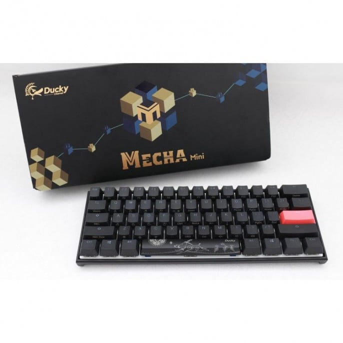 teclado_gamer_ducky_mecha_mini_rgb_cherry_red_rgb_pbt_double_shot_60 - Imagen 3