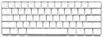 teclado_gamer_ducky_one_2_mini_pure_white_rgb_version_gaming_cherry_mx_red_double_shot_pbt_mecanico - Miniatura 1