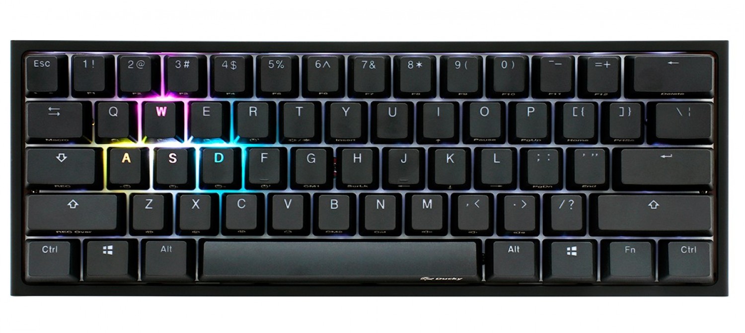 teclado_gamer_ducky_one_2_mini_rgb_cherry_mx_brown_double_shot_pbt_mecanico - Imagen completa 10